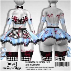 ALICE IN TERRORLAND COSTUME - MD25071-T