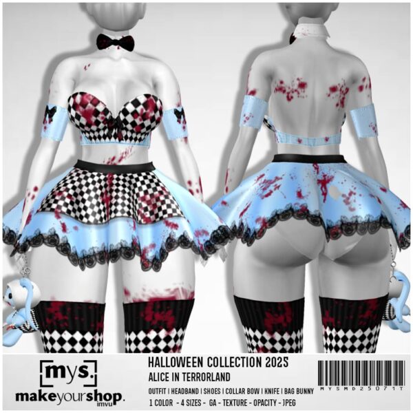 ALICE IN TERRORLAND COSTUME - MD25071-T