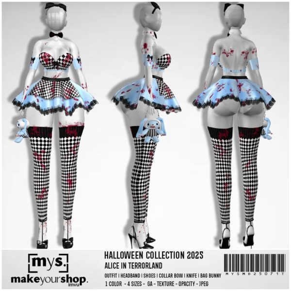 ALICE IN TERRORLAND COSTUME - MD25071-T - Image 3