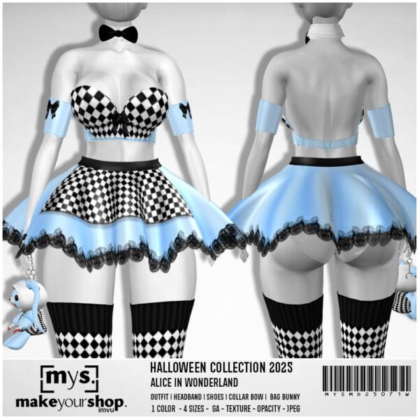ALICE IN WONDERLAND COSTUME - MD25071-W