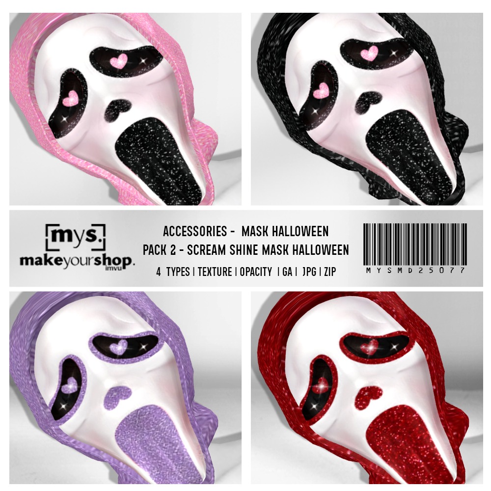 PACK 2 SCREAM SHINE MAKS - MD25077