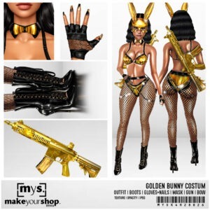 GOLDEN BUNNY COSTUM- K4H -28826