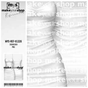 MYSKMREF01226 - WHITE SIMPLE DRESS