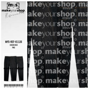 MYSKMREF01126 - WIDE-LEG BLACK DENIM