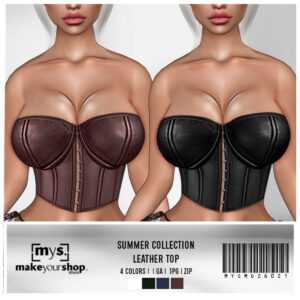 NAY LEATHER TOP - MD26021