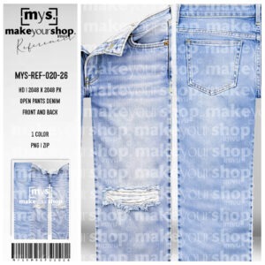 MYSKMREF02026 - OPEN PANTS DENIM Texture Reference