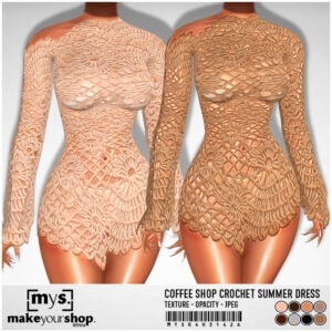 COFFEE SHOP CROCHET DRESS - K4H - 31426