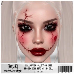 BROKEN DOLL HEAD MESH - MD26057