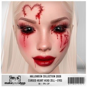 CURSED HEART HEAD + BLACK EYES - MD26061